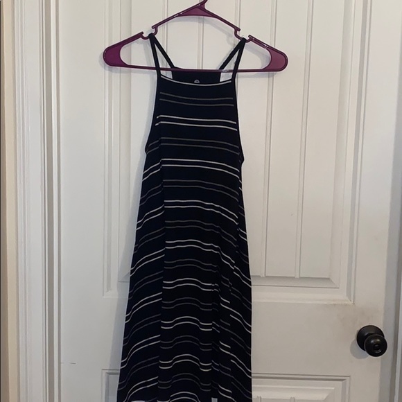 Black striped dress - Picture 1 of 2